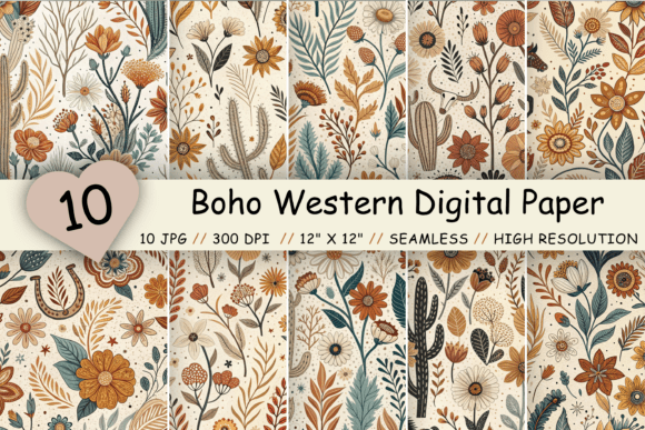 Boho Western Digital Paper Pack: A Creative Revolution for Modern Designers