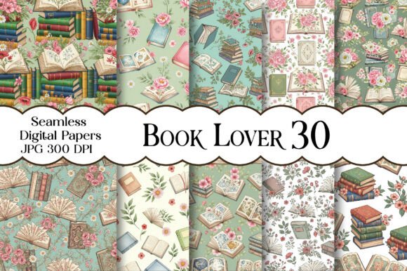 Book Lover Seamless Digital Paper: A Literary Escape for Every Creative