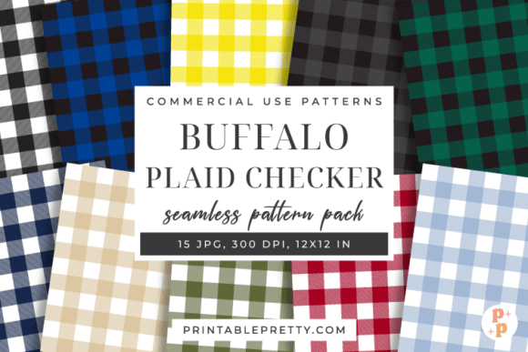 Buffalo Plaid Seamless Digital Paper: Elevate Your Designs with Cozy, Rustic Style