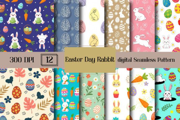 Easter Day Rabbit Seamless Pattern: A Creative Tool for Modern Designers