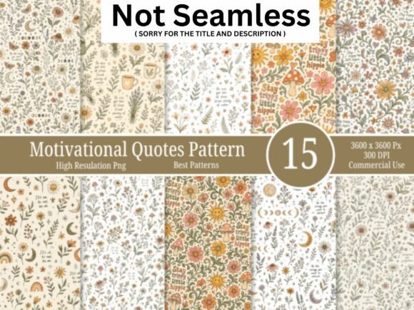 Motivational Quotes Pattern Bundle