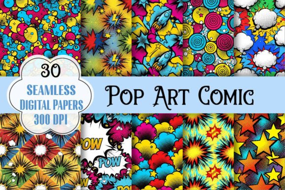 Pop Art Comic Digital Paper: A Vibrant Canvas for Creative Expression