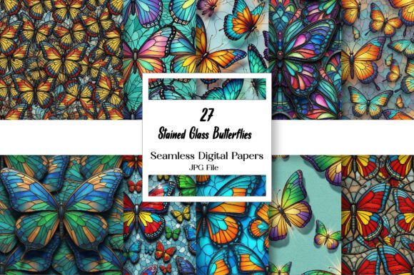 Stained Glass Butterflies Paper Pack: A Vibrant Addition to Creative Projects
