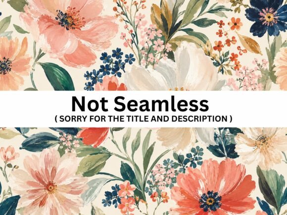 Watercolor Garden Bloom Seamless Pattern