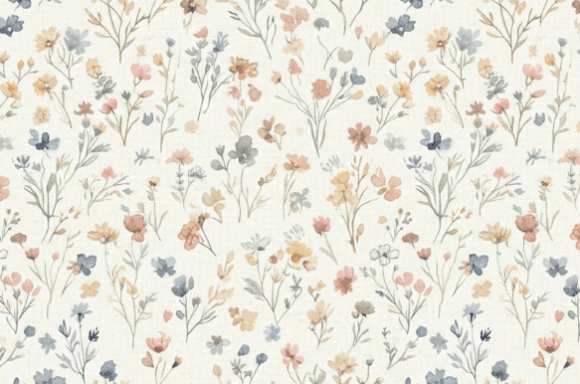 Watercolor Wildflower Seamless Pattern C